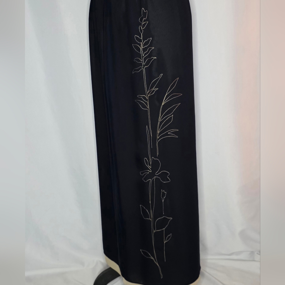 Josephine Chaus Collection Black Embroidered Maxi Skirt - Picture 6 of 6